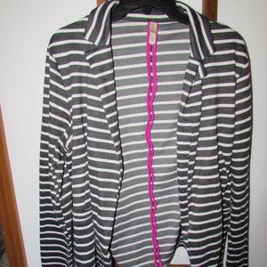 Xhilaration Striped Blazer Size XXL